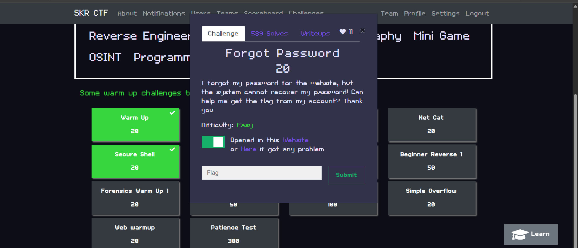 SKRCTF - Forgot Password Challenge: Exploiting Client-Side Authentication